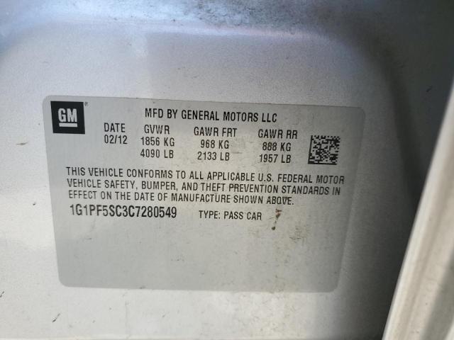 Photo 11 VIN: 1G1PF5SC3C7280549 - CHEVROLET CRUZE 