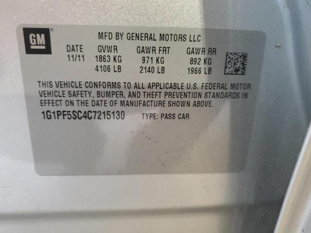 Photo 11 VIN: 1G1PF5SC4C7215130 - CHEVROLET CRUZE LT 