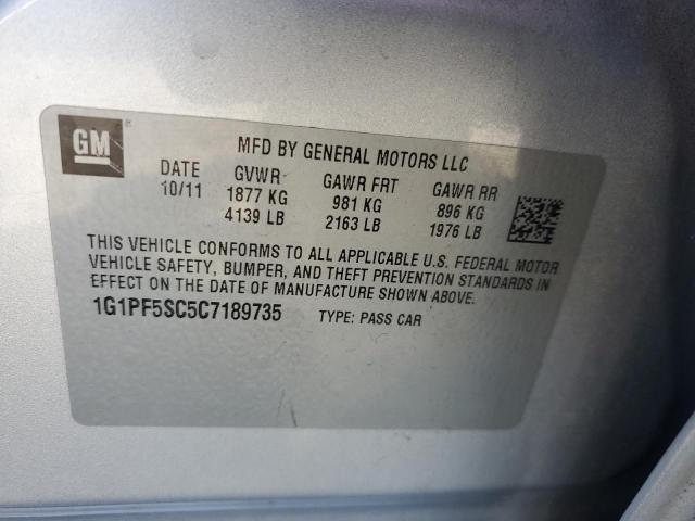 Photo 11 VIN: 1G1PF5SC5C7189735 - CHEVROLET CRUZE 