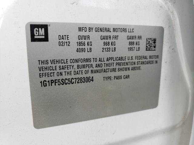 Photo 11 VIN: 1G1PF5SC5C7283064 - CHEVROLET CRUZE 