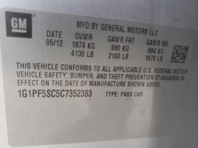 Photo 11 VIN: 1G1PF5SC5C7352383 - CHEVROLET CRUZE 