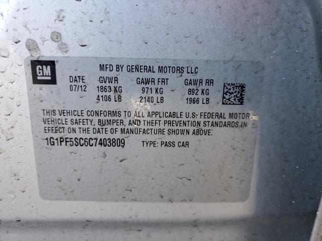 Photo 11 VIN: 1G1PF5SC6C7403809 - CHEVROLET CRUZE LT 