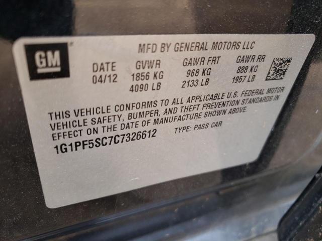 Photo 11 VIN: 1G1PF5SC7C7326612 - CHEVROLET CRUZE LT 