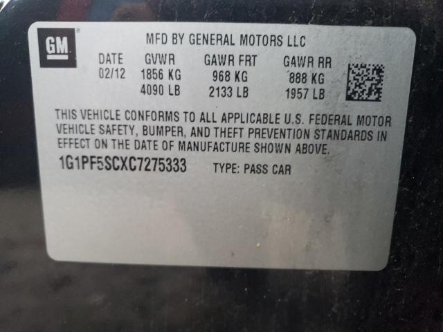 Photo 11 VIN: 1G1PF5SCXC7275333 - CHEVROLET CRUZE 