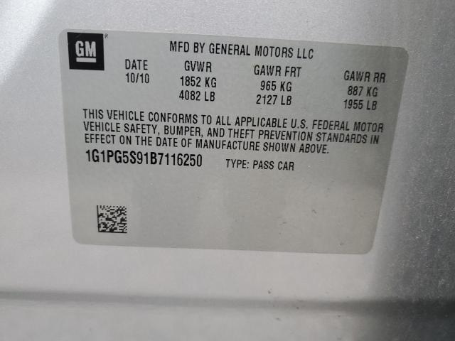 Photo 11 VIN: 1G1PG5S91B7116250 - CHEVROLET CRUZE 