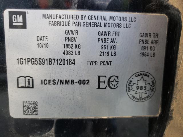 Photo 9 VIN: 1G1PG5S91B7120184 - CHEVROLET CRUZE LT 