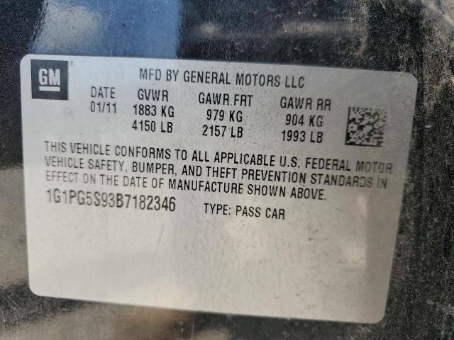 Photo 11 VIN: 1G1PG5S93B7182346 - CHEVROLET CRUZE 