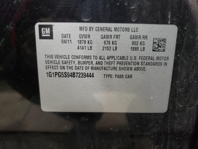 Photo 9 VIN: 1G1PG5S94B7239444 - CHEVROLET CRUZE LT 