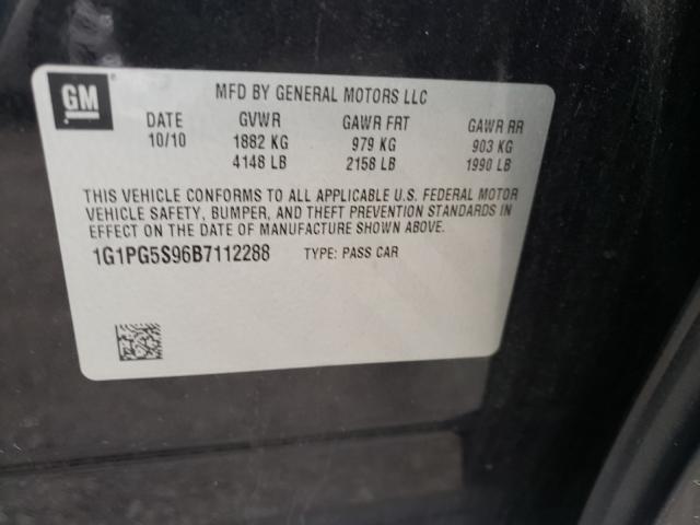 Photo 9 VIN: 1G1PG5S96B7112288 - CHEVROLET CRUZE LT 