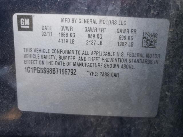 Photo 11 VIN: 1G1PG5S98B7196792 - CHEVROLET CRUZE 