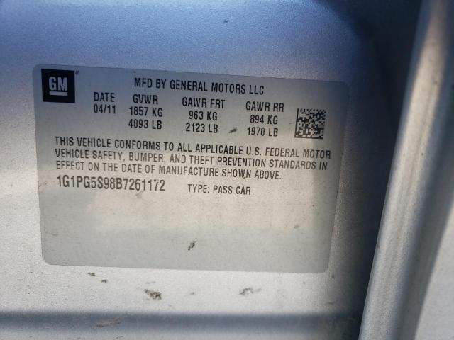 Photo 11 VIN: 1G1PG5S98B7261172 - CHEVROLET CRUZE 