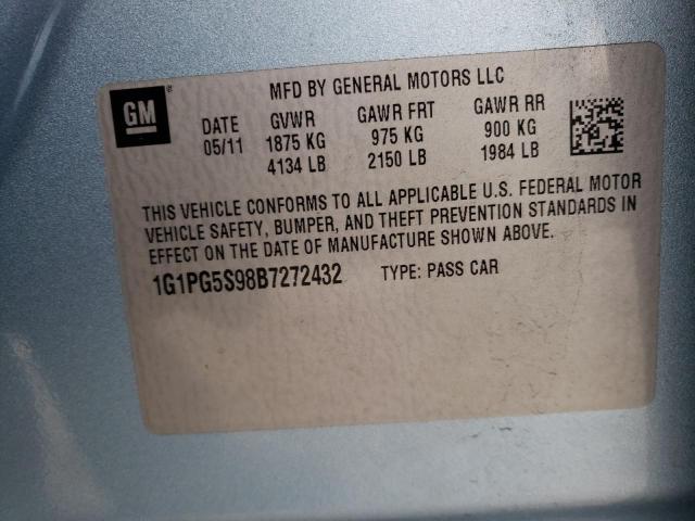 Photo 12 VIN: 1G1PG5S98B7272432 - CHEVROLET CRUZE LT 