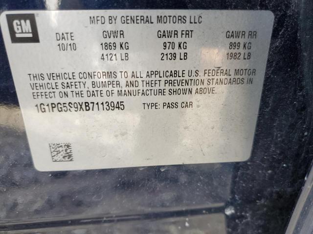 Photo 11 VIN: 1G1PG5S9XB7113945 - CHEVROLET CRUZE LT 