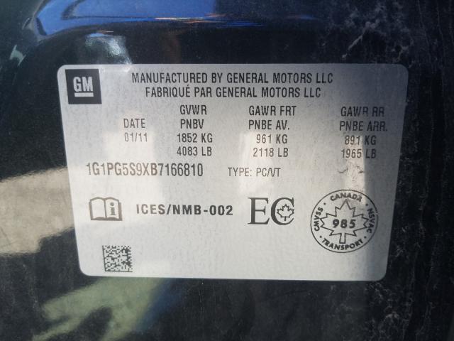 Photo 9 VIN: 1G1PG5S9XB7166810 - CHEVROLET CRUZE LT 