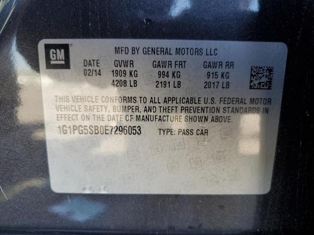 Photo 12 VIN: 1G1PG5SB0E7296053 - CHEVROLET CRUZE LTZ 