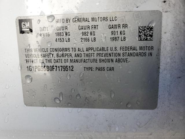 Photo 11 VIN: 1G1PG5SB0F7179512 - CHEVROLET CRUZE LTZ 