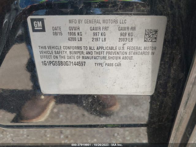 Photo 8 VIN: 1G1PG5SB0G7144597 - CHEVROLET CRUZE LIMITED 