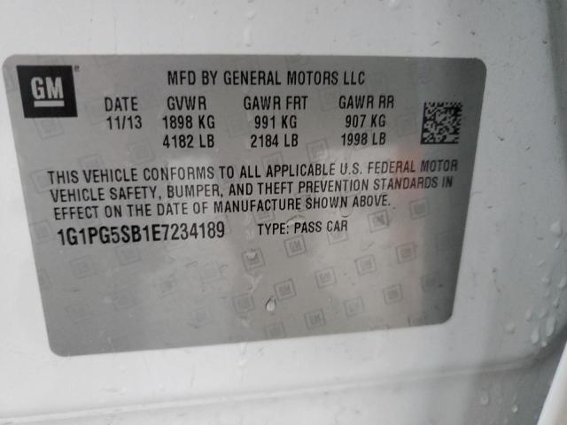 Photo 9 VIN: 1G1PG5SB1E7234189 - CHEVROLET CRUZE 