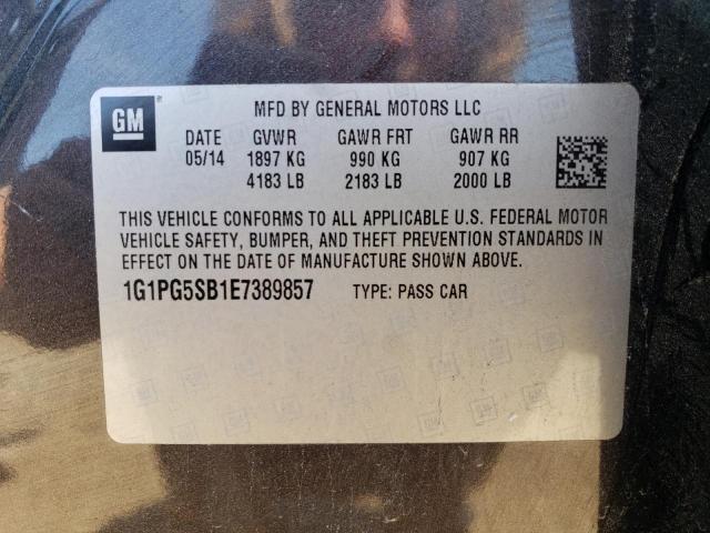 Photo 12 VIN: 1G1PG5SB1E7389857 - CHEVROLET CRUZE 