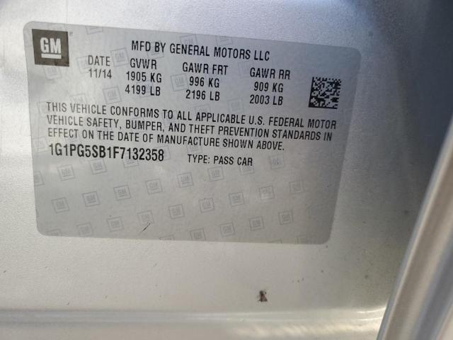 Photo 12 VIN: 1G1PG5SB1F7132358 - CHEVROLET CRUZE LTZ 