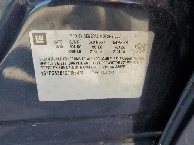 Photo 12 VIN: 1G1PG5SB1G7183473 - CHEVROLET CRUZE 