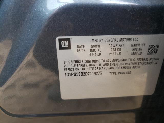 Photo 9 VIN: 1G1PG5SB2D7119275 - CHEVROLET CRUZE LTZ 