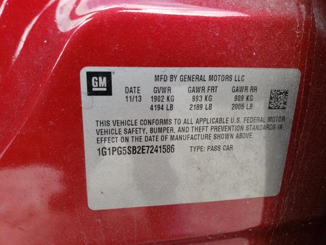 Photo 11 VIN: 1G1PG5SB2E7241586 - CHEVROLET CRUZE 