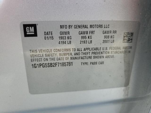 Photo 12 VIN: 1G1PG5SB2F7185781 - CHEVROLET CRUZE LTZ 