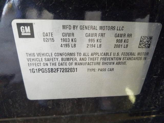 Photo 9 VIN: 1G1PG5SB2F7202031 - CHEVROLET CRUZE LTZ 