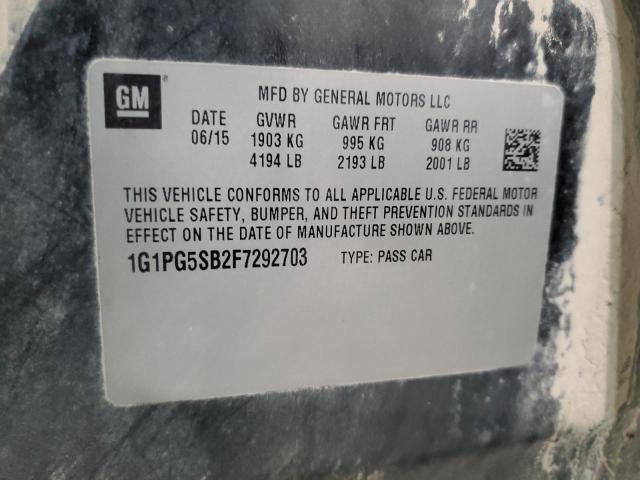 Photo 9 VIN: 1G1PG5SB2F7292703 - CHEVROLET CRUZE LTZ 