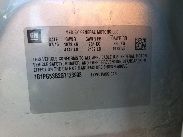 Photo 12 VIN: 1G1PG5SB2G7123993 - CHEVROLET CRUZE LIMI 