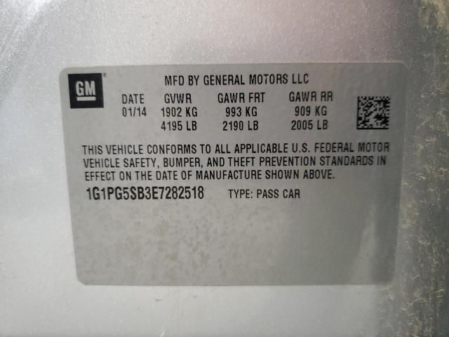 Photo 9 VIN: 1G1PG5SB3E7282518 - CHEVROLET CRUZE LTZ 