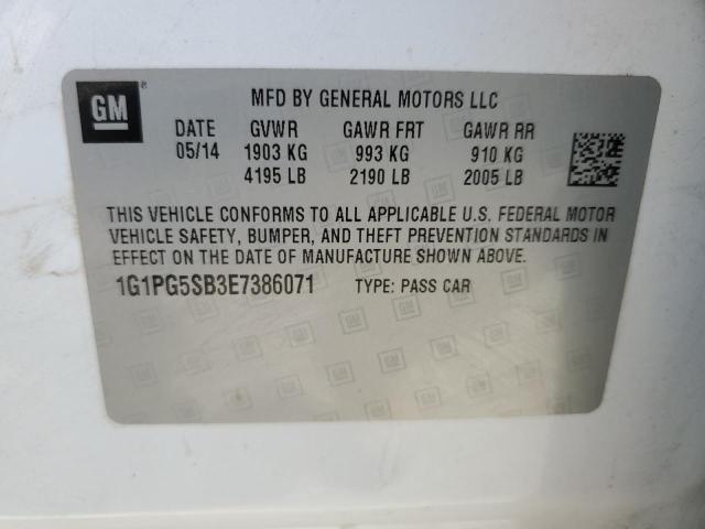 Photo 11 VIN: 1G1PG5SB3E7386071 - CHEVROLET CRUZE 