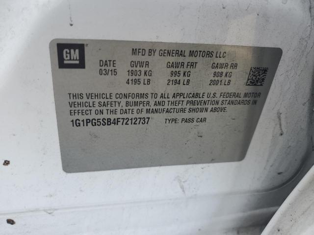 Photo 11 VIN: 1G1PG5SB4F7212737 - CHEVROLET CRUZE LTZ 