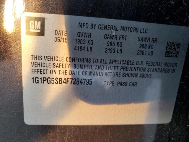 Photo 11 VIN: 1G1PG5SB4F7284795 - CHEVROLET CRUZE LTZ 