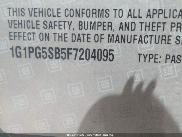 Photo 8 VIN: 1G1PG5SB5F7204095 - CHEVROLET CRUZE 