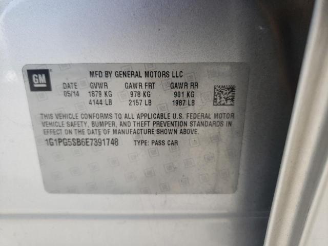 Photo 9 VIN: 1G1PG5SB6E7391748 - CHEVROLET CRUZE LTZ 