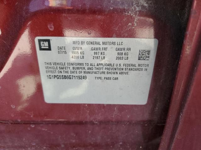 Photo 11 VIN: 1G1PG5SB6G7119249 - CHEVROLET CRUZE LIMI 