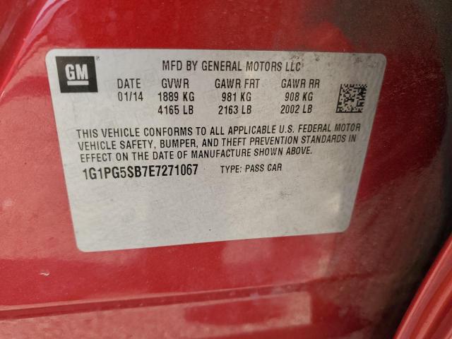 Photo 12 VIN: 1G1PG5SB7E7271067 - CHEVROLET CRUZE LTZ 