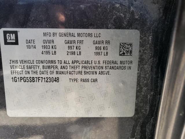 Photo 11 VIN: 1G1PG5SB7F7123048 - CHEVROLET CRUZE LTZ 