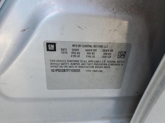 Photo 11 VIN: 1G1PG5SB7F7150203 - CHEVROLET CRUZE 