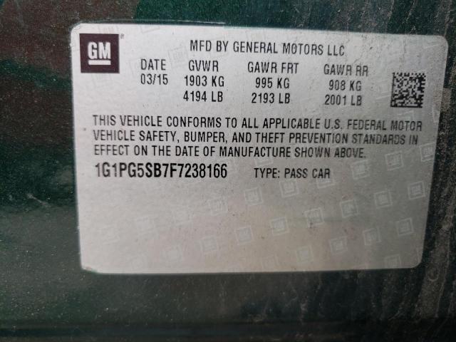 Photo 11 VIN: 1G1PG5SB7F7238166 - CHEVROLET CRUZE LTZ 