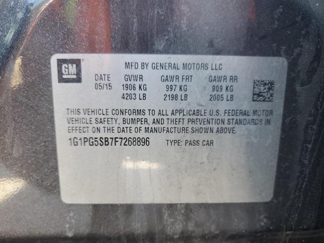 Photo 12 VIN: 1G1PG5SB7F7268896 - CHEVROLET CRUZE LTZ 