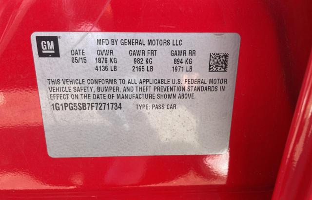 Photo 9 VIN: 1G1PG5SB7F7271734 - CHEVROLET CRUZE LTZ 