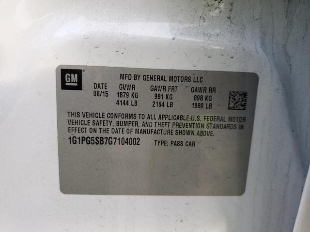 Photo 12 VIN: 1G1PG5SB7G7104002 - CHEVROLET CRUZE LIMI 