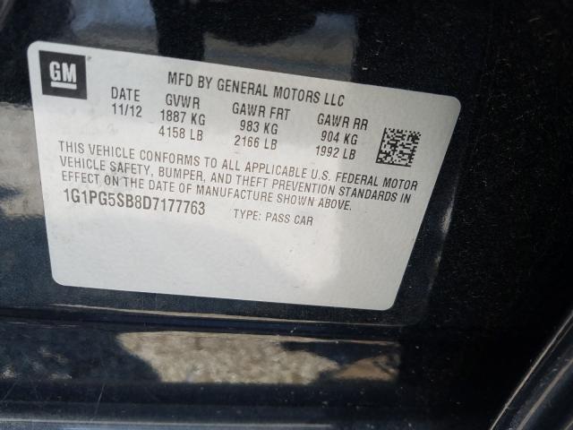 Photo 9 VIN: 1G1PG5SB8D7177763 - CHEVROLET CRUZE LTZ 