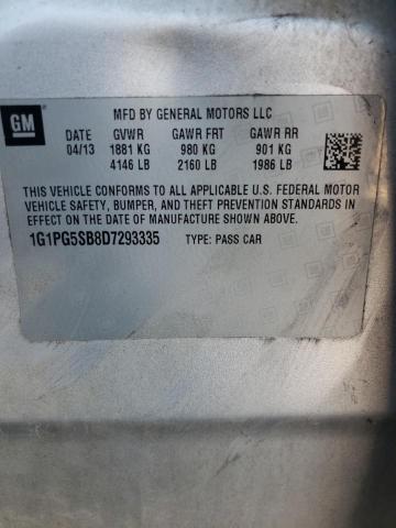 Photo 11 VIN: 1G1PG5SB8D7293335 - CHEVROLET CRUZE LTZ 