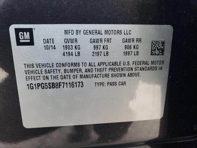 Photo 9 VIN: 1G1PG5SB8F7116173 - CHEVROLET CRUZE LTZ 