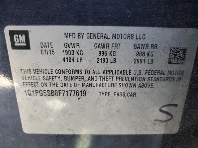 Photo 11 VIN: 1G1PG5SB8F7177619 - CHEVROLET CRUZE LTZ 