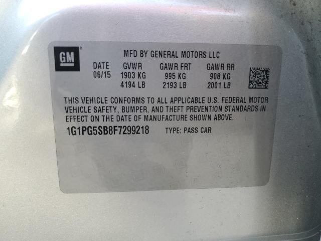 Photo 12 VIN: 1G1PG5SB8F7299218 - CHEVROLET CRUZE 